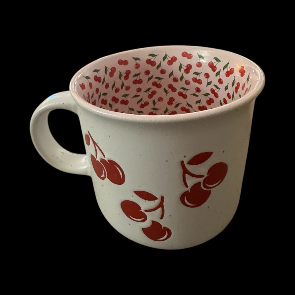 Seeds & Sunshine‎ is Cherry Print Ceramic Mug New - Picture 5 of 9
